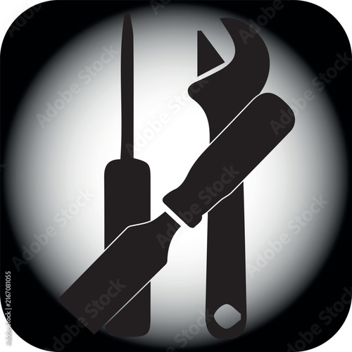 Carpenter Handyman Tools Silhouette Vector Graphic Set