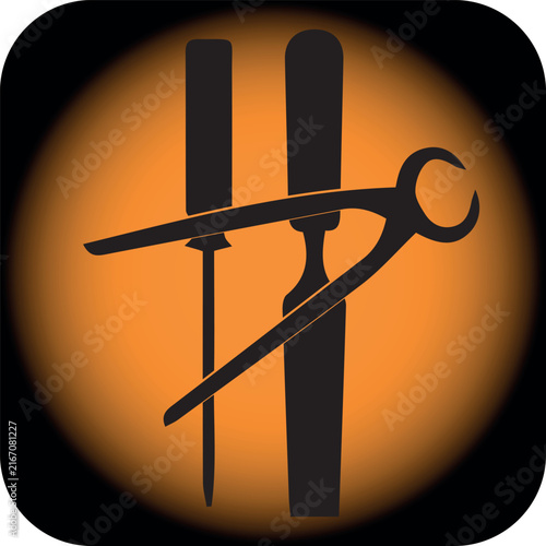Carpenter Handyman Tools Silhouette Vector Graphic Set