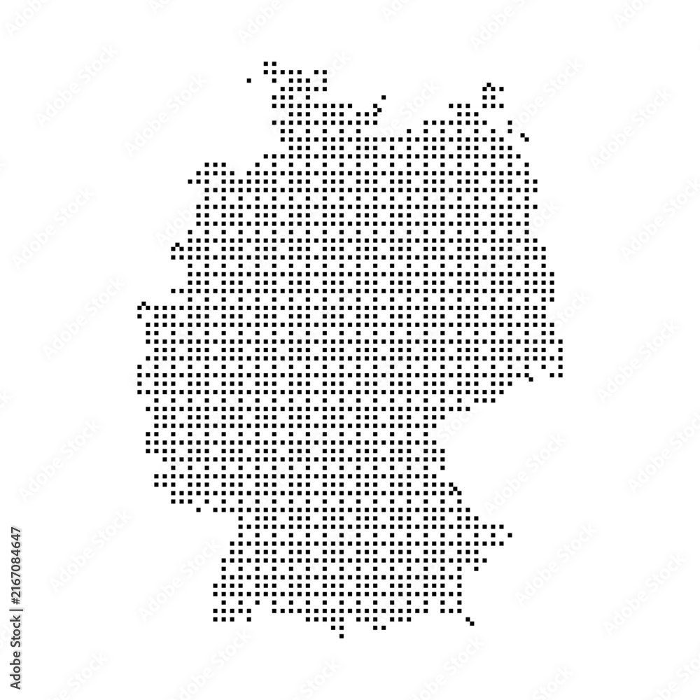 Obraz premium Dotted map of germany