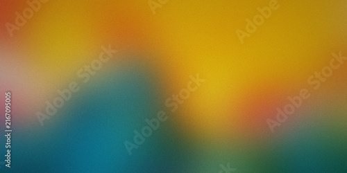 Warm yellow and teal gradient abstract background for digital presentation interface.