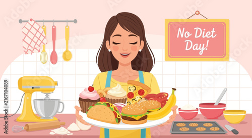 Young woman enjoying a healthy breakfast meal with fresh fruit.