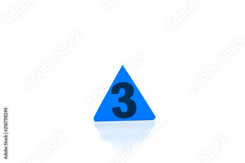 Number 3 Educational Toy Triangle for Early Childhood Learning