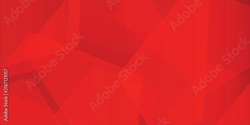 Abstract Red Geometric Polygon Background with Modern Gradient Design