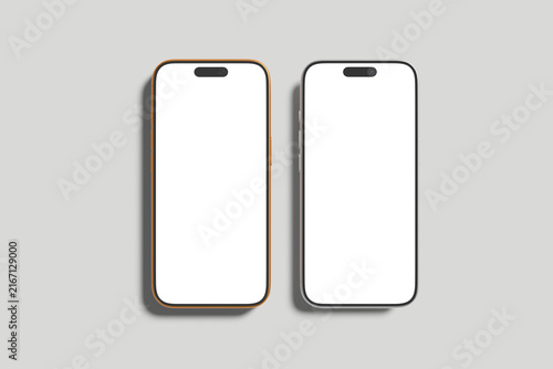 Smartphone Blank Mockup 3D Design