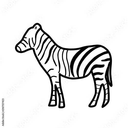 Photography plains zebra Africa Animal Habitat Hand drawn Organic line