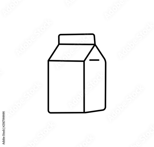 Milk carton icon