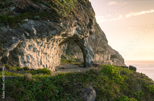Elephant Trunk Tunnel located on Suhua Highway, Taiwan.