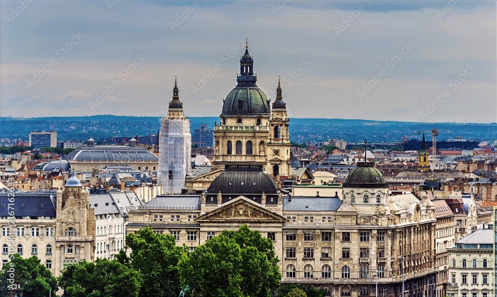 Naklejka premium Downtown Budapest in summer, Hungary, Europe, June 2026, caste