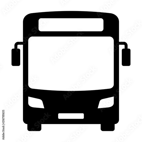Bus icon. Public transport. Travel. Journey. Vector icon isolated on white background.