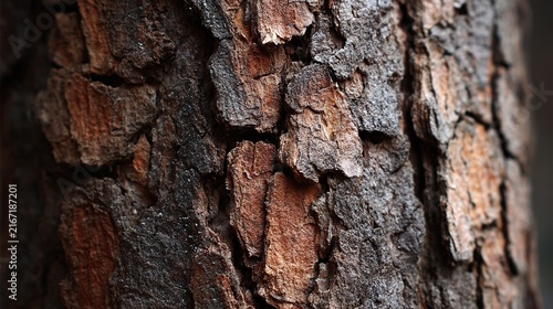 Rough Tree Bark Vertical Fissure Texture
