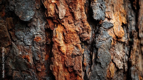 Rough Tree Bark Vertical Fissure Texture