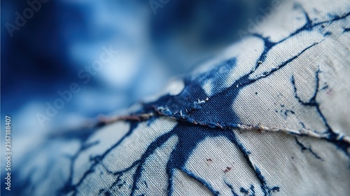 Batik Wax Resist Crackle Fabric Texture