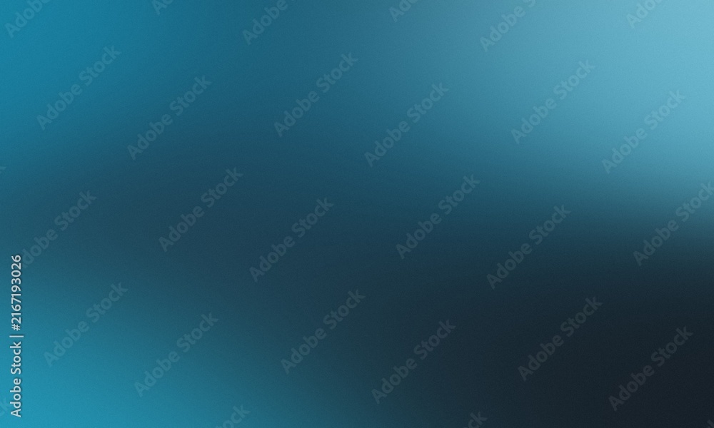 Obraz premium Dark shadow and cyan lighting contrast grainy mesh gradient backdrop 