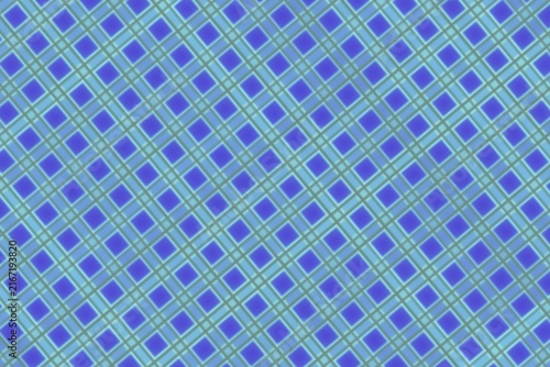 Close-up of blue and purple dotted pattern on fabric
