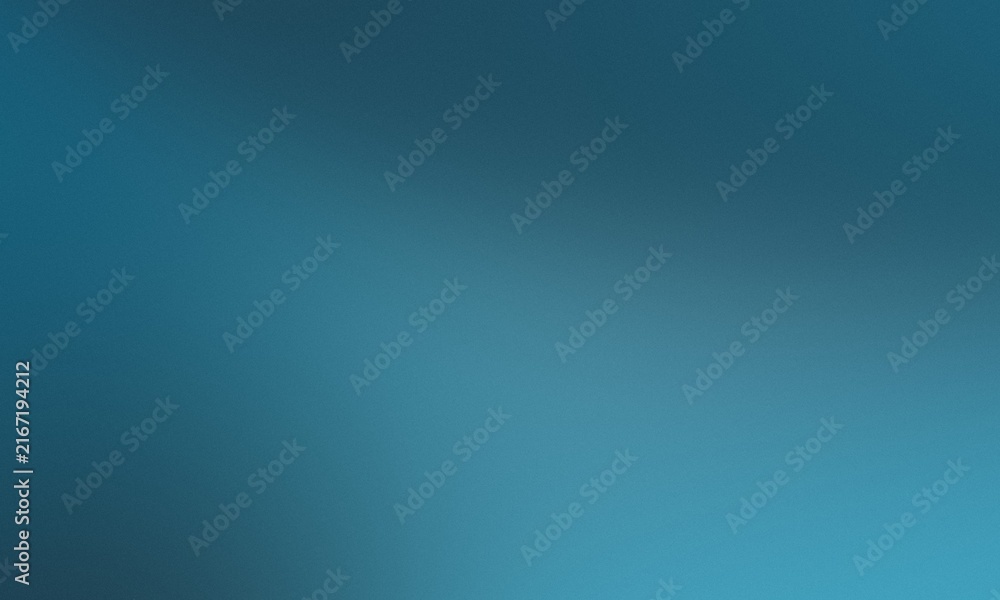 Obraz premium Soft cyan ambient lighting on deep ocean blue grainy gradient background 