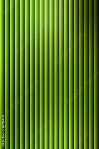 Картината върху платно High-contrast green vertical stripes with glossy highlights form a vivid dimensional backdrop for green technology presentations