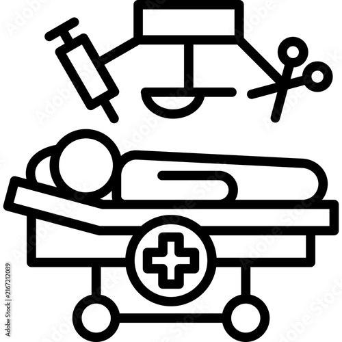 Surgical Center line icon