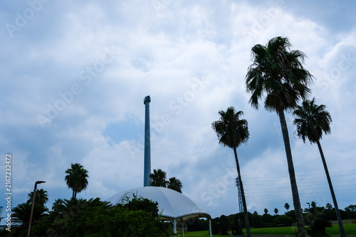 散歩の途中で見つけた残暑の風景