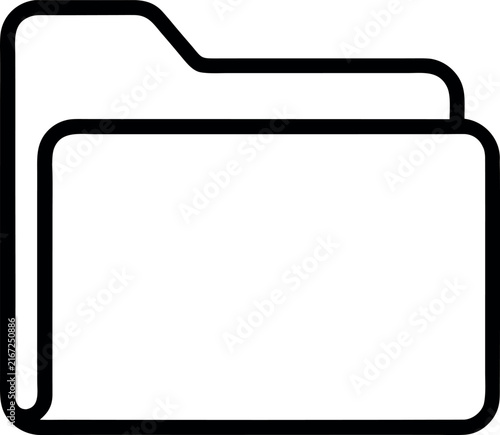 File folders and document organization icon for data management