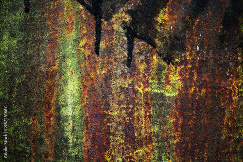 Fotografía Weathered metal texture with rust, corrosion and industrial grunge details