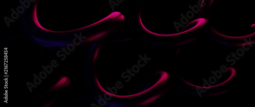 Abstract Flowing Pink and Purple Light Trails on Dark Background Dynamic Energy Motion Vibrant Ethereal Design