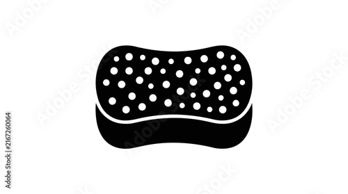 Vector illustration of sponge icon on a transparent background