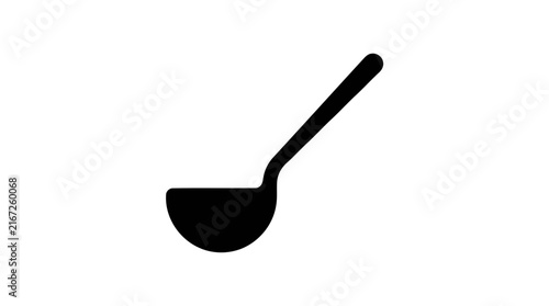 Vector illustration of ladle icon on a transparent background