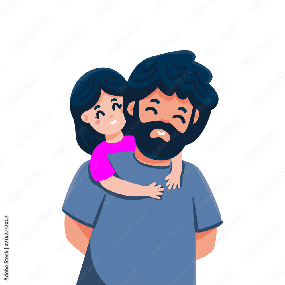 Fototapeta premium Super Dad's love