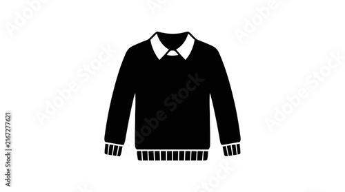 Vector illustration of sweater icon on a transparent background