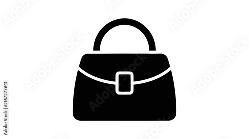 Vector illustration of handbag icon vector on a transparent background