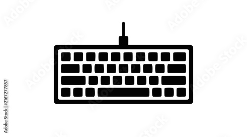 Vector illustration of keyboard on a transparent background
