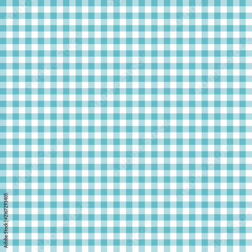 Light Blue gingham check pattern background, cute seamless pastel grid texture