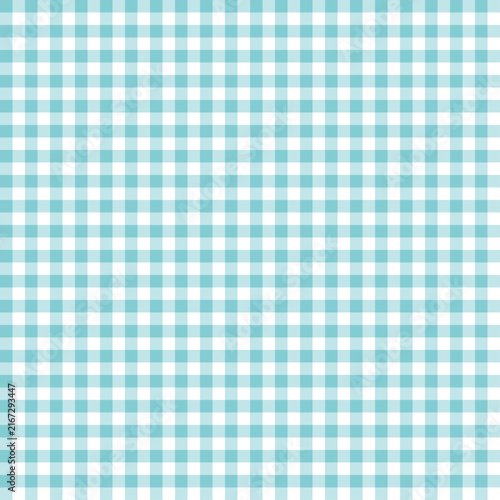Light Blue gingham check pattern background, cute seamless pastel grid texture
