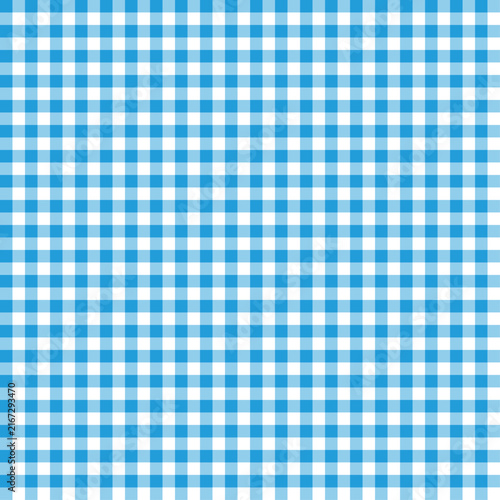 Light Aqua Blue gingham check pattern background, cute seamless pastel grid texture