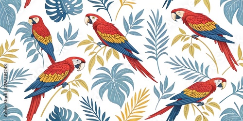 seamless pattern with birds