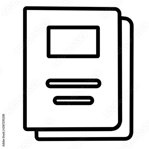 Bild auf Leinwand notebook icon