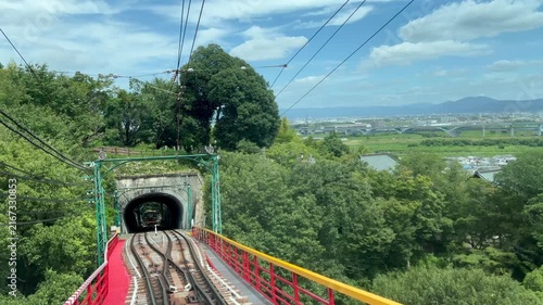 石清水八幡宮の男山ケーブルからの夏の風景
