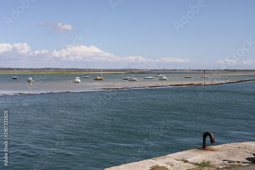 Le Croisic, France - August 21, 2026. A view of the beautiful lagoon 