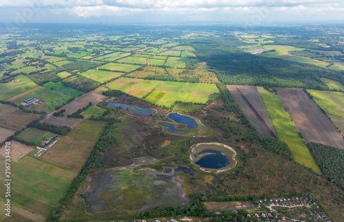 aerial view of the Bergvennen in the Netherlands