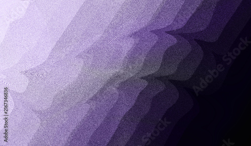 Obraz na płótnie Abstract digital design with Smooth tonal transition shifting from light pastel lavender on the left to deep dark violet and black on the right