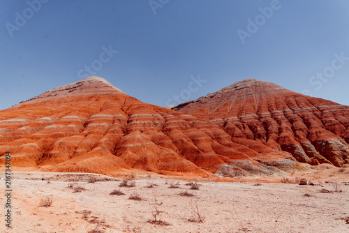 Aktau Mountains of Altyn Emel National park in Kazakhstan