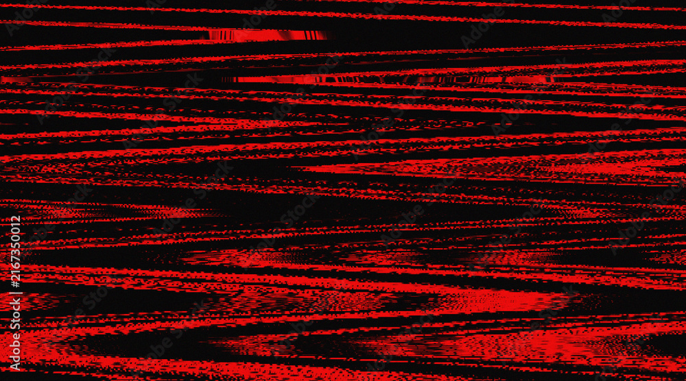 Fototapeta premium Abstract Dark Red Sound Waves Background, Red and Black Vertical Distortion Texture, Crimson Light Pulse Motion Overlay