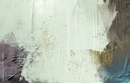 Minimalist White Impasto Texture Detail