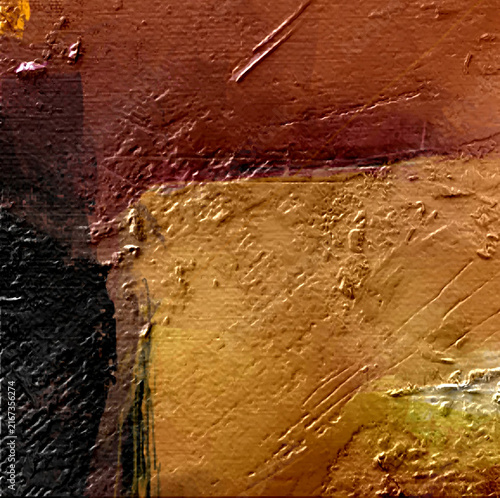  Sienna and Gold Oil Composition