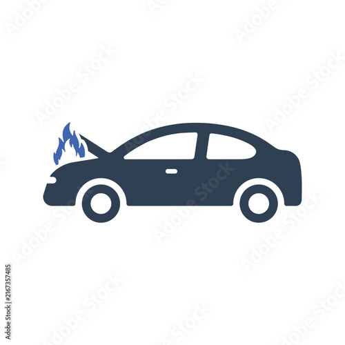 Engine fire icon