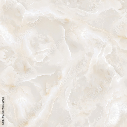 Cuadro en lienzo White onyx marble texture background with soft grey swirling veins, luxury natur