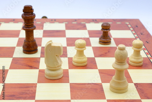 Photography Wooden chess game