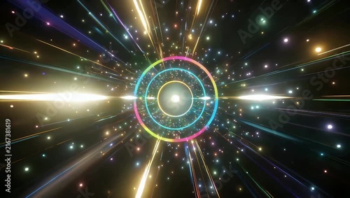 High-energy 4K visual effects overlay presenting flashing light streaks cinematic lens flares and vibrant motion elements perfect for professional video editing transitions and creative compositing