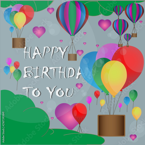 Birthday greeting background vector. Suitable for banners, greeting cards, and invitations.