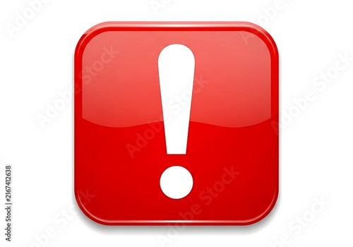 Red exclamation mark warning icon